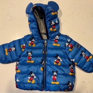 Disney Mickey Mouse 0-6 Month Puff Coat